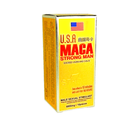 potencializador maca strong man 10 pastillas