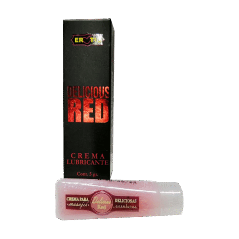 Delicious Red es una crema lubricante íntima de alta intensidad