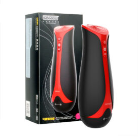 Masturbador masculino, vagina en material real feel 12 vibraciones y succión.