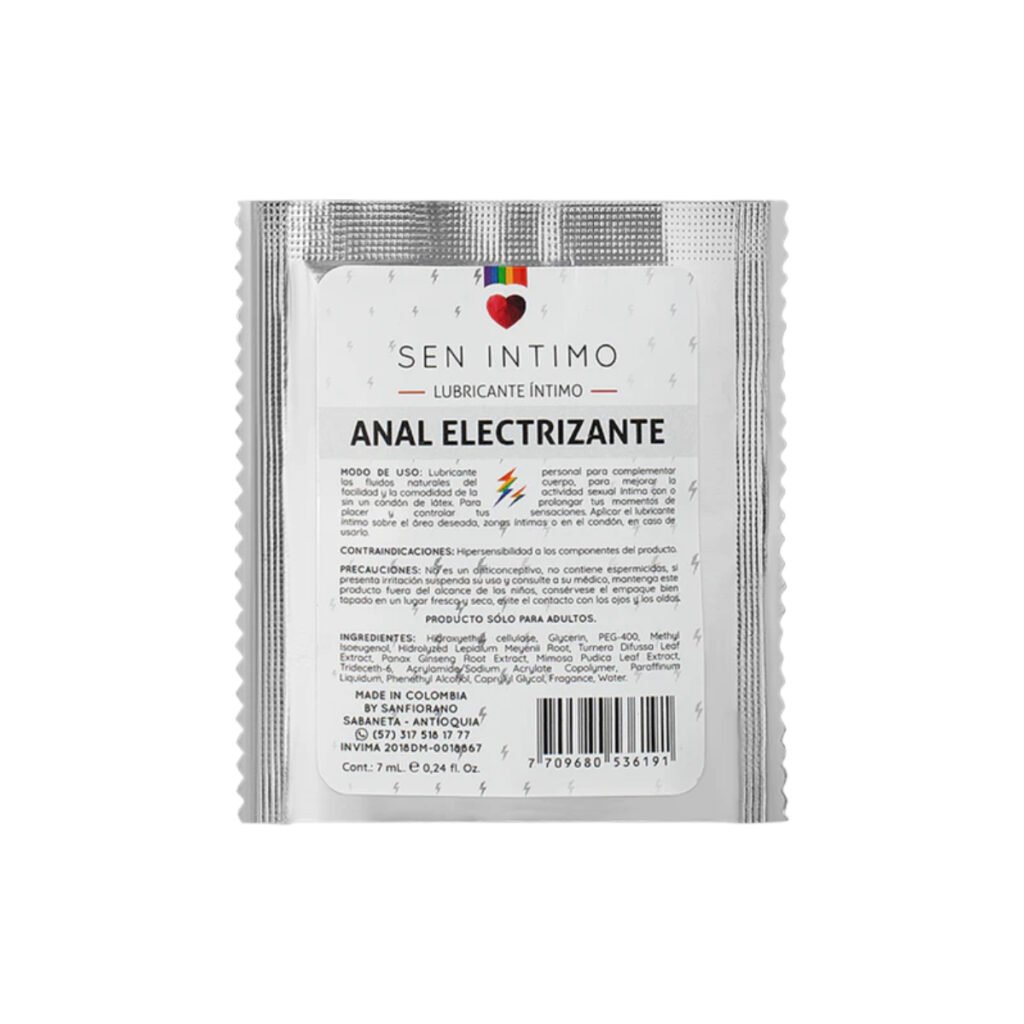 Lubricante Íntimo Anal Electrizante (sobre)