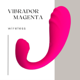 Vibrador inalámbrico magenta con aplicativo celular