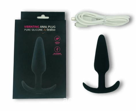 Plug Anal Vibrador de Silicona Lealso