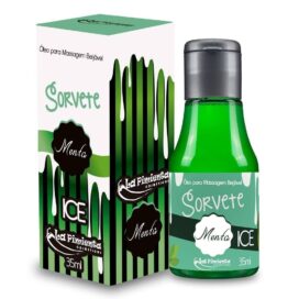 Óleo para Massagem Beijável Sorvete Menta Ice